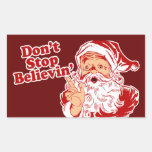 Dont Stop Believing Rectangular Stickers