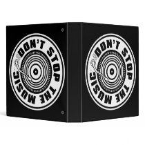 DON'T STOP THE MUSIC VINYL BINDER