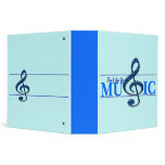 Don't Stop The Music Blue Accent Binder