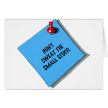 DON'T SWEAT THE SMALL STUFF MEMO cards