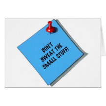 DON'T SWEAT THE SMALL STUFF MEMO CARDS