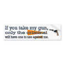 don't take my gun bumper stickers