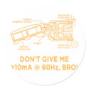 Don't Tase Me with Science Bro Sticker by strk3 Don't Tase Me with Science Bro Sticker