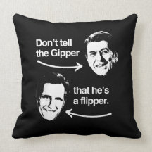 DON'T TELL THE GIPPER THAT HE'S A FLIPPER.png Throw Pillow