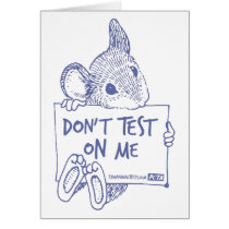 Don't Test On Me Card cards