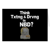 Don't Text and Drive cards by drivesafe Don't Text and Drive cards