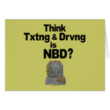 Don't Text and Drive Cards