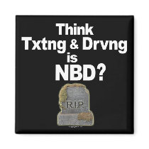 Don't Text and Drive magnets by drivesafe Don't Text and Drive magnets