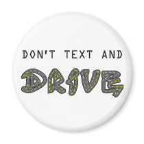 Don't Text and Drive Magnet by Sensato Don't Text and Drive Magnet