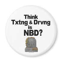 Don't Text and Drive magnets by drivesafe Don't Text and Drive magnets