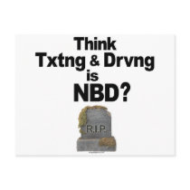 Don't Text and Drive postcards by drivesafe Don't Text and Drive postcards