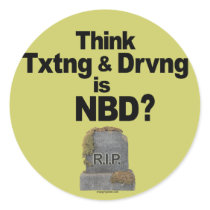 Don't Text and Drive stickers by drivesafe Don't Text and Drive stickers