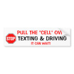 Don't Text & Drive bumper stickers