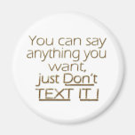 Don't Text It!2 Refrigerator Magnets