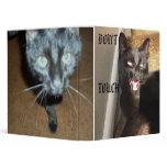 "DON'T TOUCH!" BLACK CAT binder