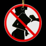 Don't touch boobs Ornament