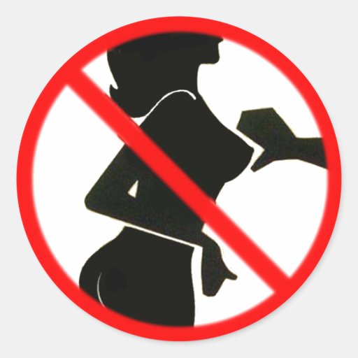 Don't touch boobs Sticker