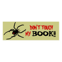 Don't Touch Bookmark Business Cards