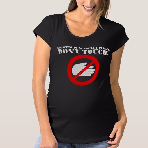 hands off pregnancy shirt