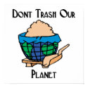 Don't trash our planet posters by shopaholicchick Don't trash our planet posters