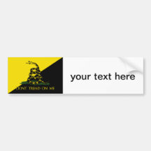 Dont Tread On Me Anarchist Flag Bumper Stickers