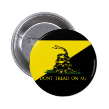 Dont Tread On Me Anarchist Flag Buttons