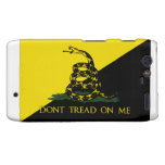 Dont Tread On Me Anarchist Flag Motorola Droid RAZR Cover