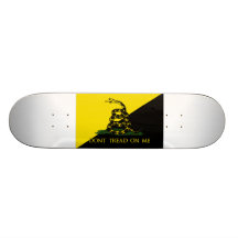 Dont Tread On Me Anarchist Flag Skate Board Deck