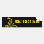 Dont Tread On Me Black Gadsden Bumper Sticker bumper stickers