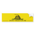 Don't Tread On Me bumper stickers