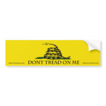 Don't Tread On Me bumper stickers by outpost54 Don't Tread On Me bumper stickers