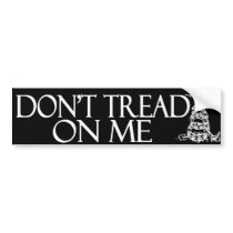 Don't Tread on Me bumper stickers