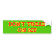 DON'T TREAD ON ME Bumper Sticker bumper stickers