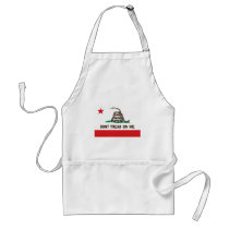 DONT TREAD ON ME --- CALIF STATE FLAG aprons