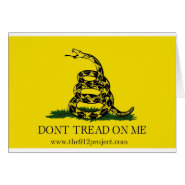 Don't Tread On Me card
