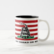 DONT TREAD ON ME COFFEE CUP MUGS