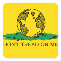 Don't Tread on Me Earth Bumper Sticker