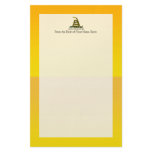 Don't Tread on Me Ensign Stationery Paper