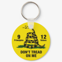 Don't Tread on Me Flag 9 Principles 12 Values keychains by DiscoverBG Don't Tread on Me Flag 9 Principles 12 Values keychains