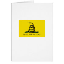 Don't Tread on Me Flag Greeting Cards