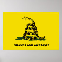 Don't tread on me flag parody posters