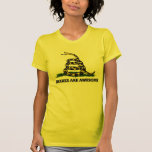 Don't tread on me flag parody t shirt