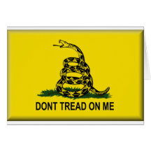 Don't Tread On Me Flag-United States Greeting Cards
