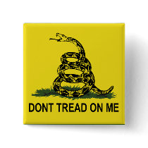 Don't Tread On Me: Gadsden Flag buttons