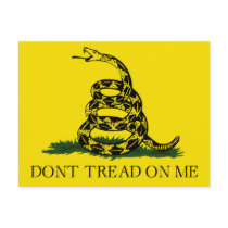 Don't Tread on Me, Gadsden flag tea party postcards by cutencomfy Don't Tread on Me, Gadsden flag tea party postcards