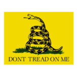 Don't Tread on Me, Gadsden flag tea party postcards