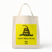 DONT TREAD ON ME, Gadsden Rattler, Will Bratton bags by will_bratton DONT TREAD ON ME, Gadsden Rattler, Will Bratton bags
