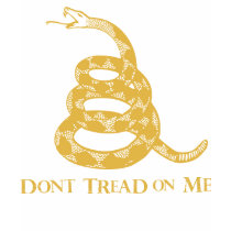 Dont Tread on Me (Gold) T-Shirt by Libertymaniacs Dont Tread on Me (Gold) T-Shirt