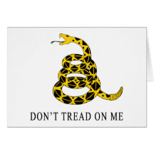 Don't Tread on Me Greeting Cards