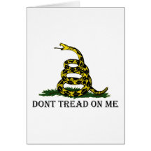 Dont Tread On Me Greeting Cards